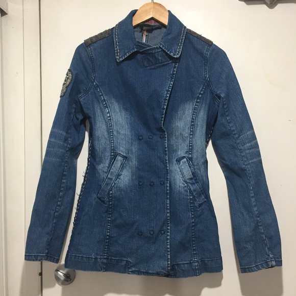 PARASUCO DOUBLE BREASTED DENIM JACKETS SIZE M - Picture 4 of 11